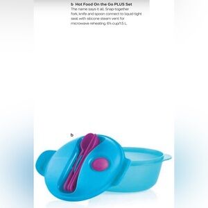 Tupperware Hot Food On the Go PLUS Lunch Set